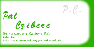 pal czibere business card